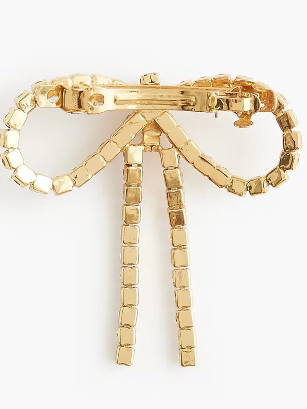 J. Crew Crystal Pavé Bow Hair Barrette/NWOT - Picture 2 of 10